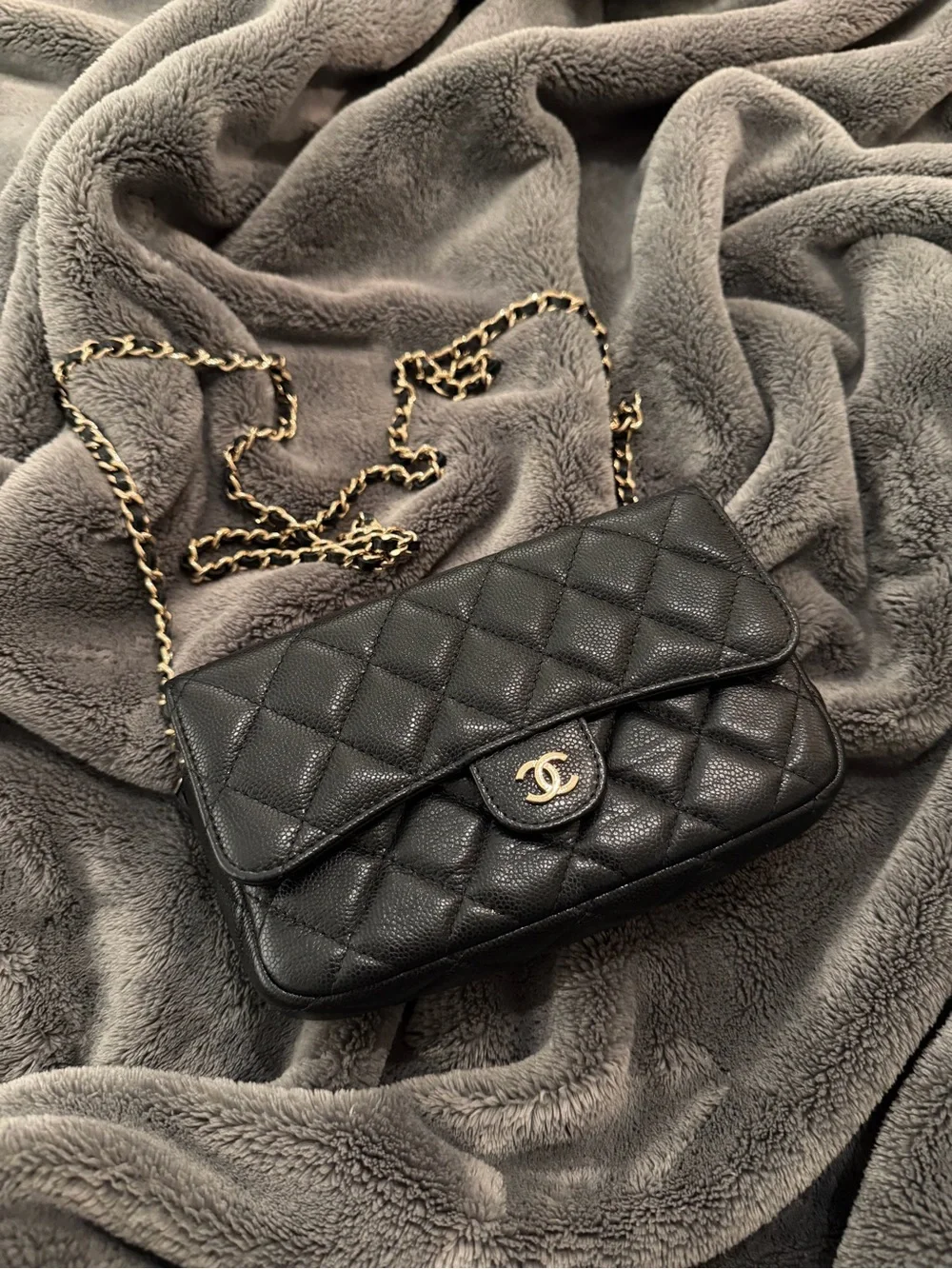 Chanel Classic Flap Phone Holder on Chain